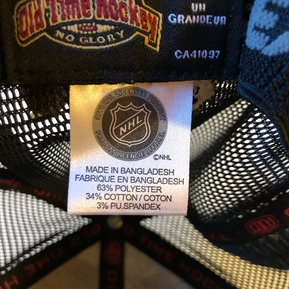 Chicago Blackhawks Cap - One Size Flex Stretch Fit - NHL Old Time Hockey - Picture 10 of 10